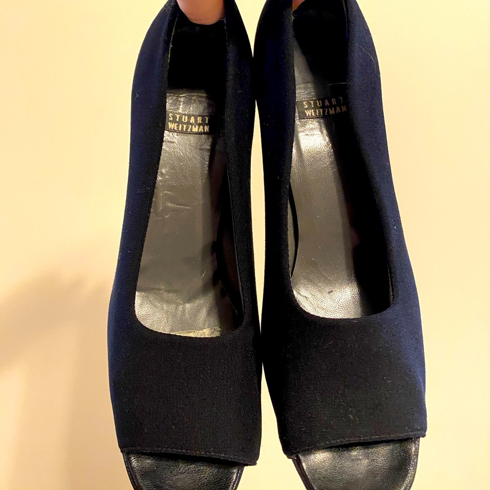 90s Off Duty Model Stuart Weitzman Black Heels